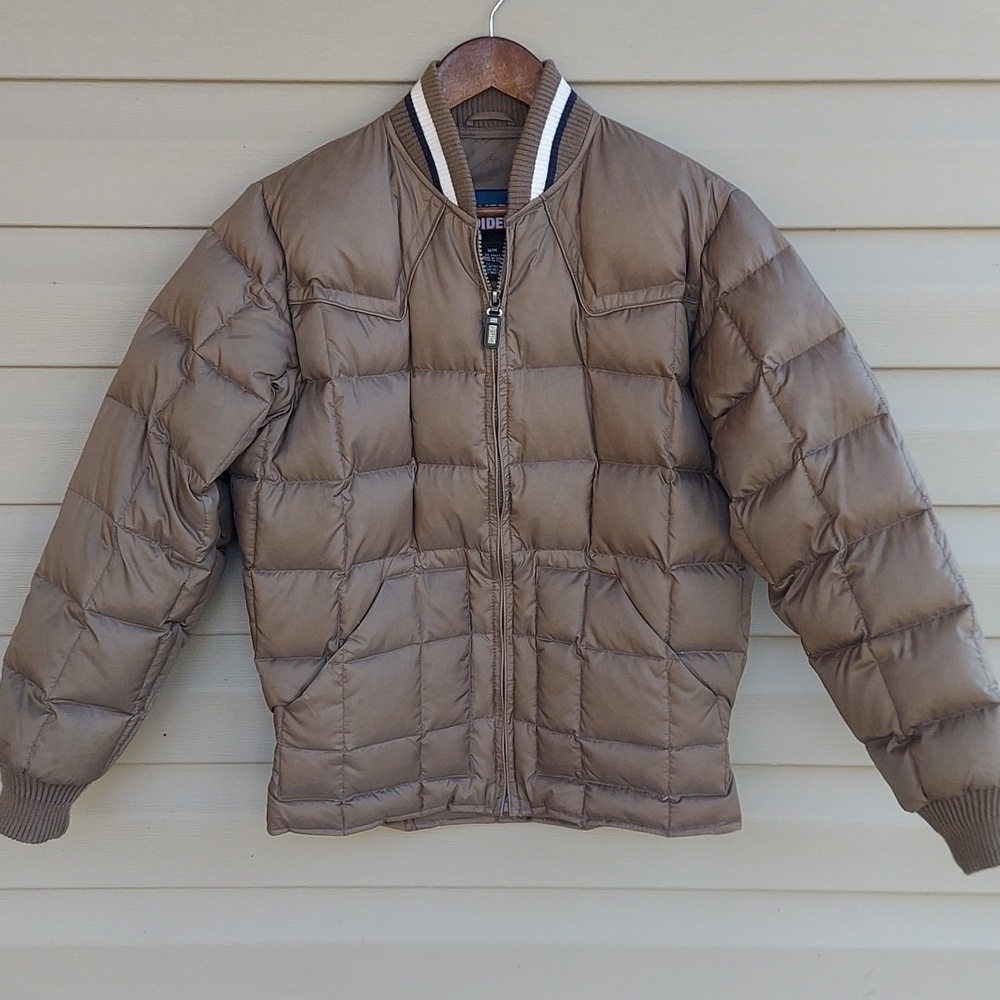 Vintage 80's Silver Rider Down-Filled Western Quilted Puffer Jacket Men or Women